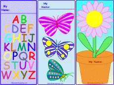 Search result: 'ABC's, Butterflies, Daisy Simple Bookmarks Printout (Color): Graphic Organizers'