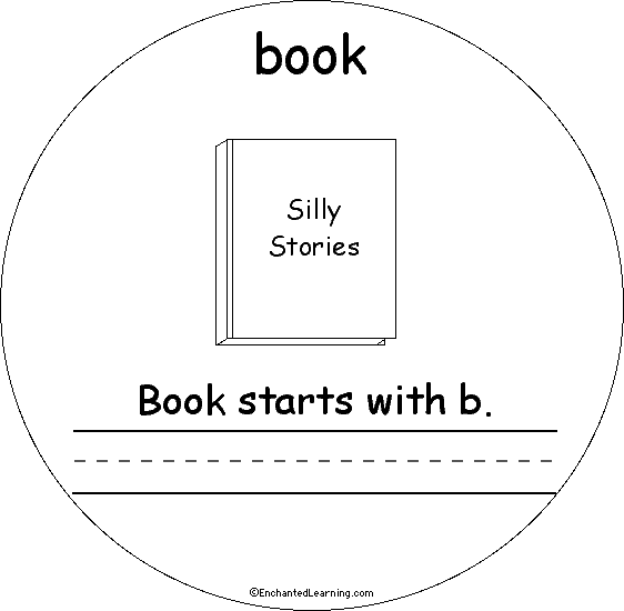 B Words Early Reader Book: Book Page - Enchanted Learning