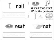 Letter N Alphabet Activities at EnchantedLearning.com