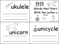 Letter U Alphabet Activities At Enchantedlearning Com