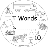 Letter T Alphabet Activities At Enchantedlearning Com