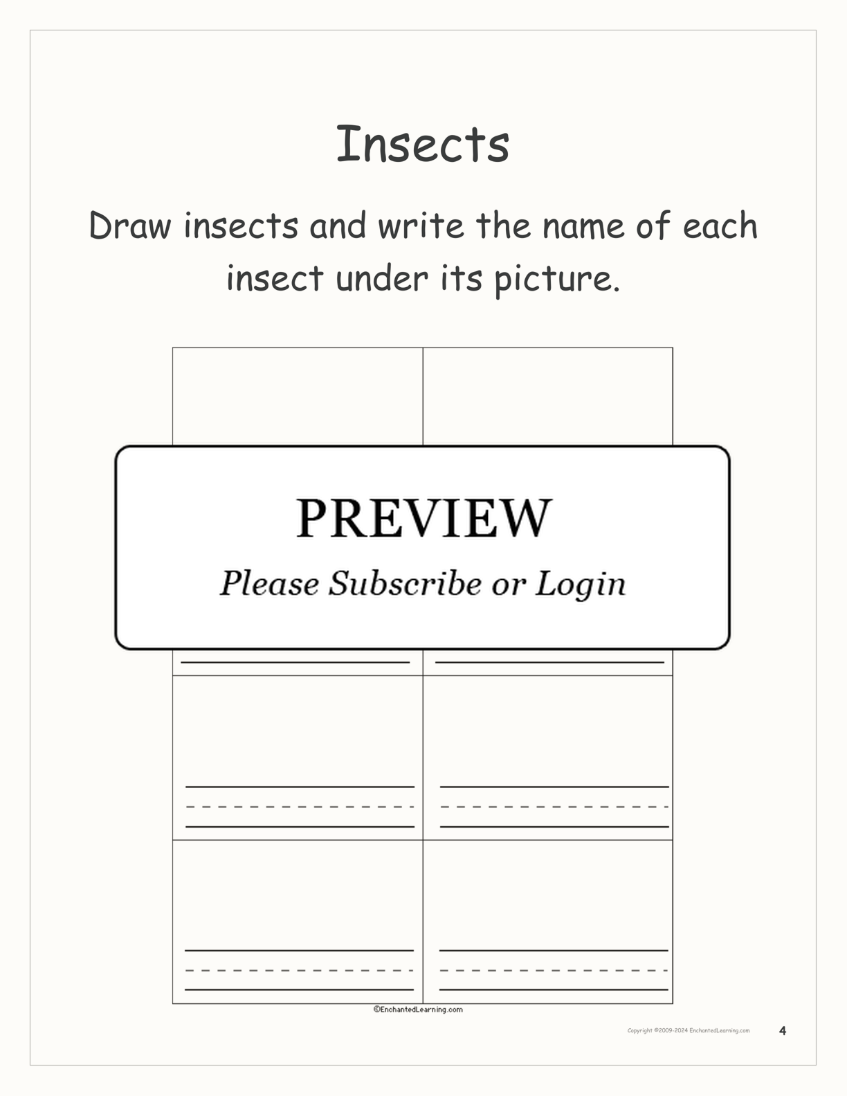 Animal Groups: A Printable Book interactive printout page 4