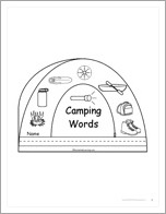 Search result: 'Camping Words - Printable Book'