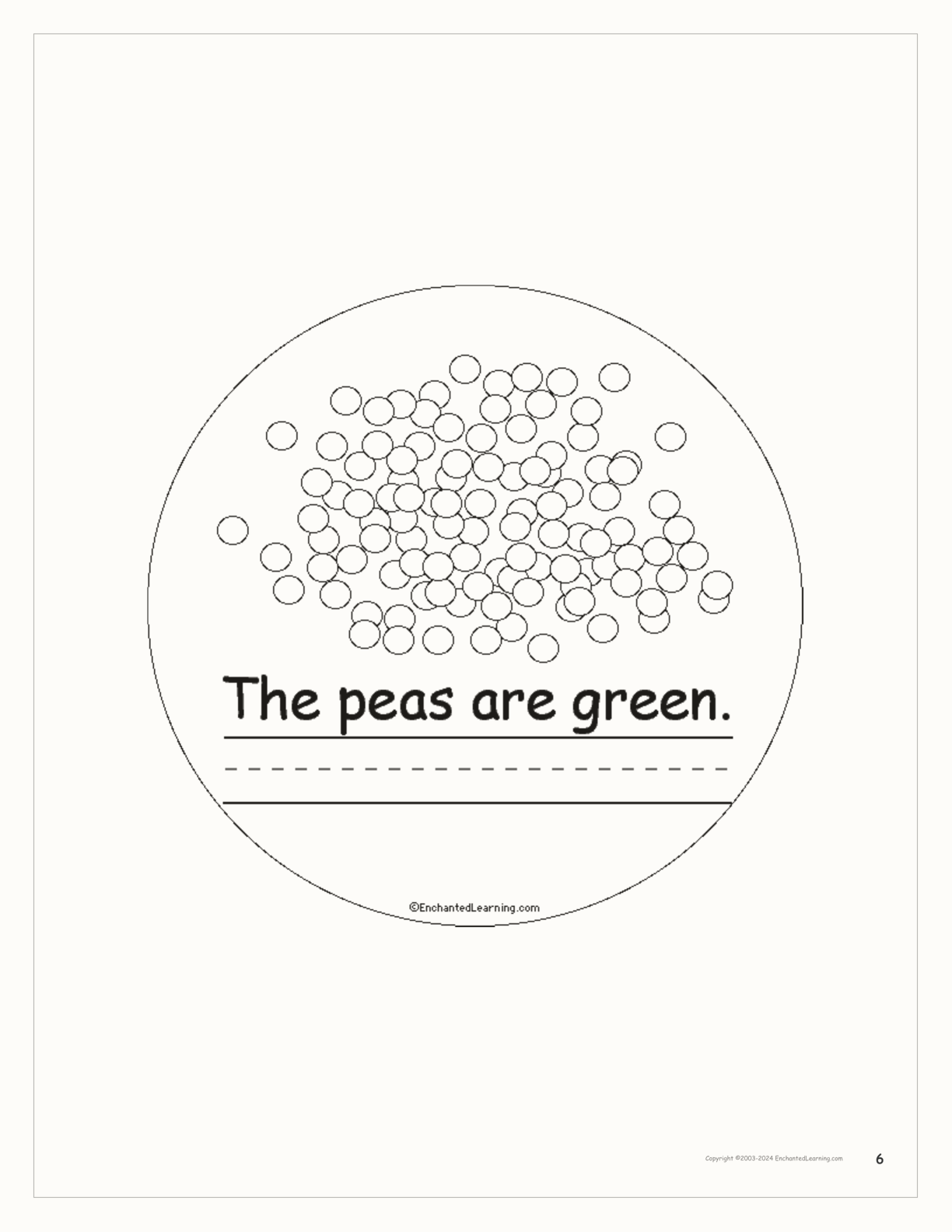 Green Things: Printable Color Book interactive worksheet page 6