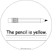 Search result: 'Yellow Color Shape Book: Pencil'