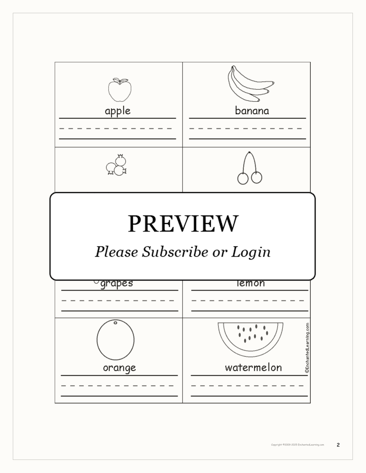 My Plate Food Groups (Color and Write Book) interactive printout page 2