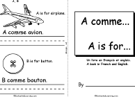 Search result: 'A comme... Book, A Printable Bilingual Book'