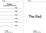 Search result: 'Make Your Own Book, A Printable Book: Index, The End'