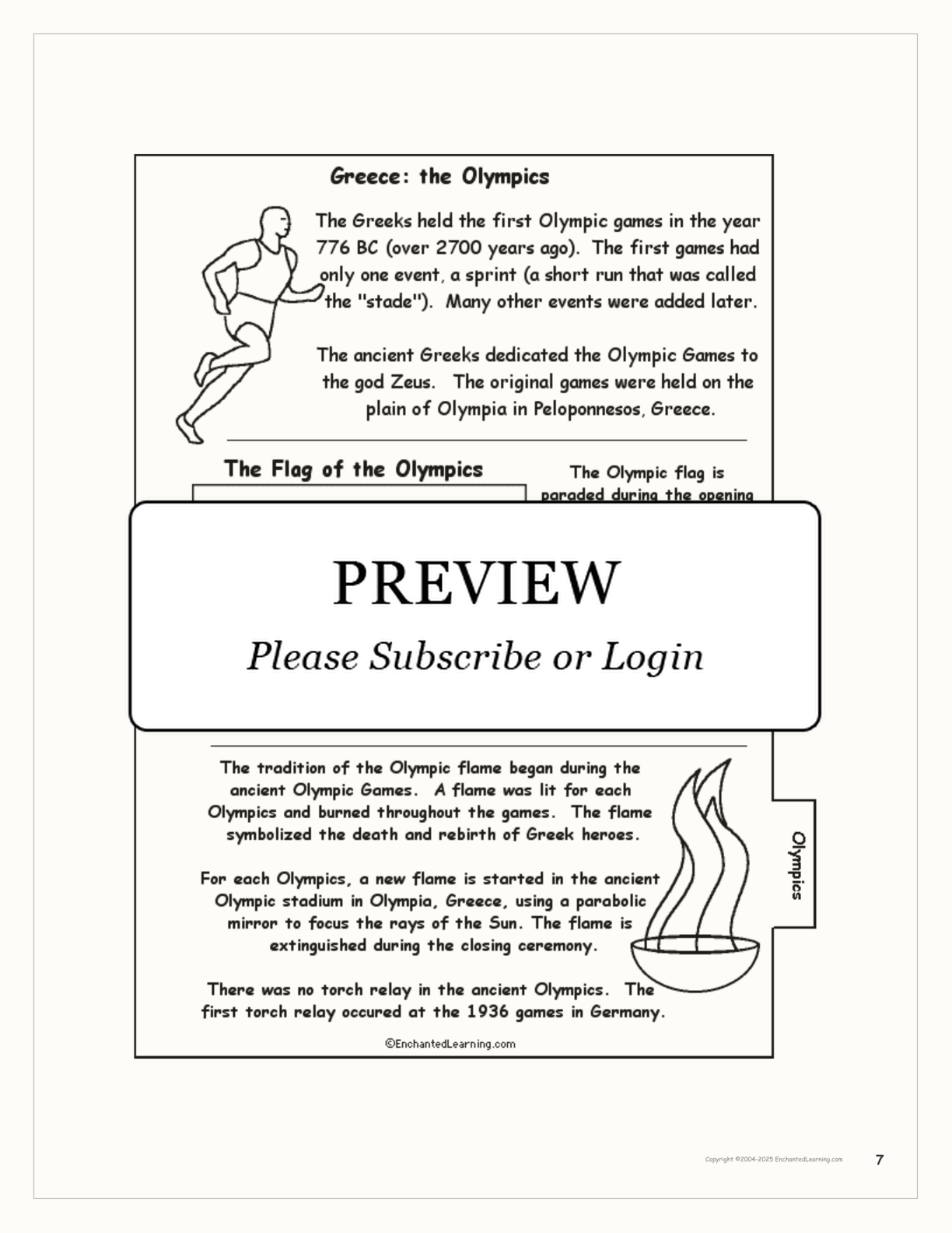 Greece Tab Book interactive printout page 7