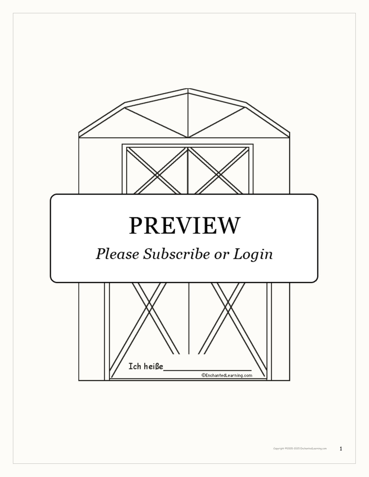 Vieh/Livestock Book interactive worksheet page 1