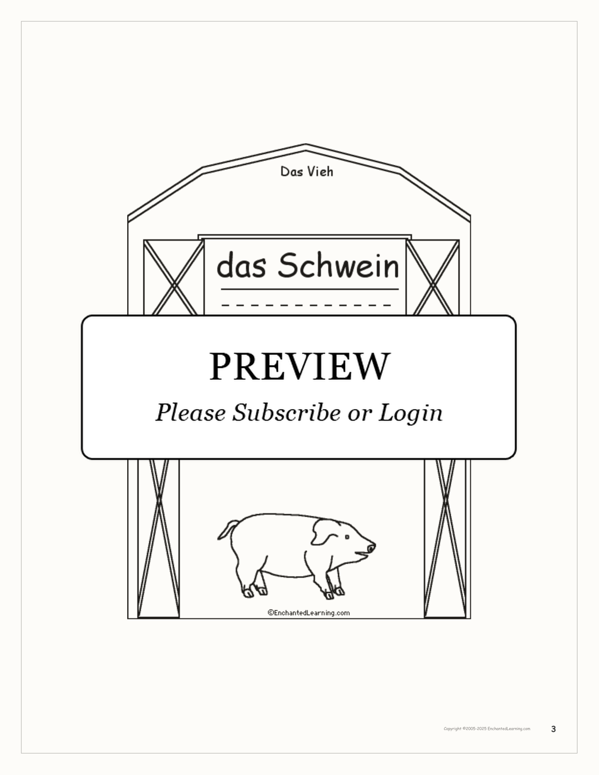 Vieh/Livestock Book interactive worksheet page 3