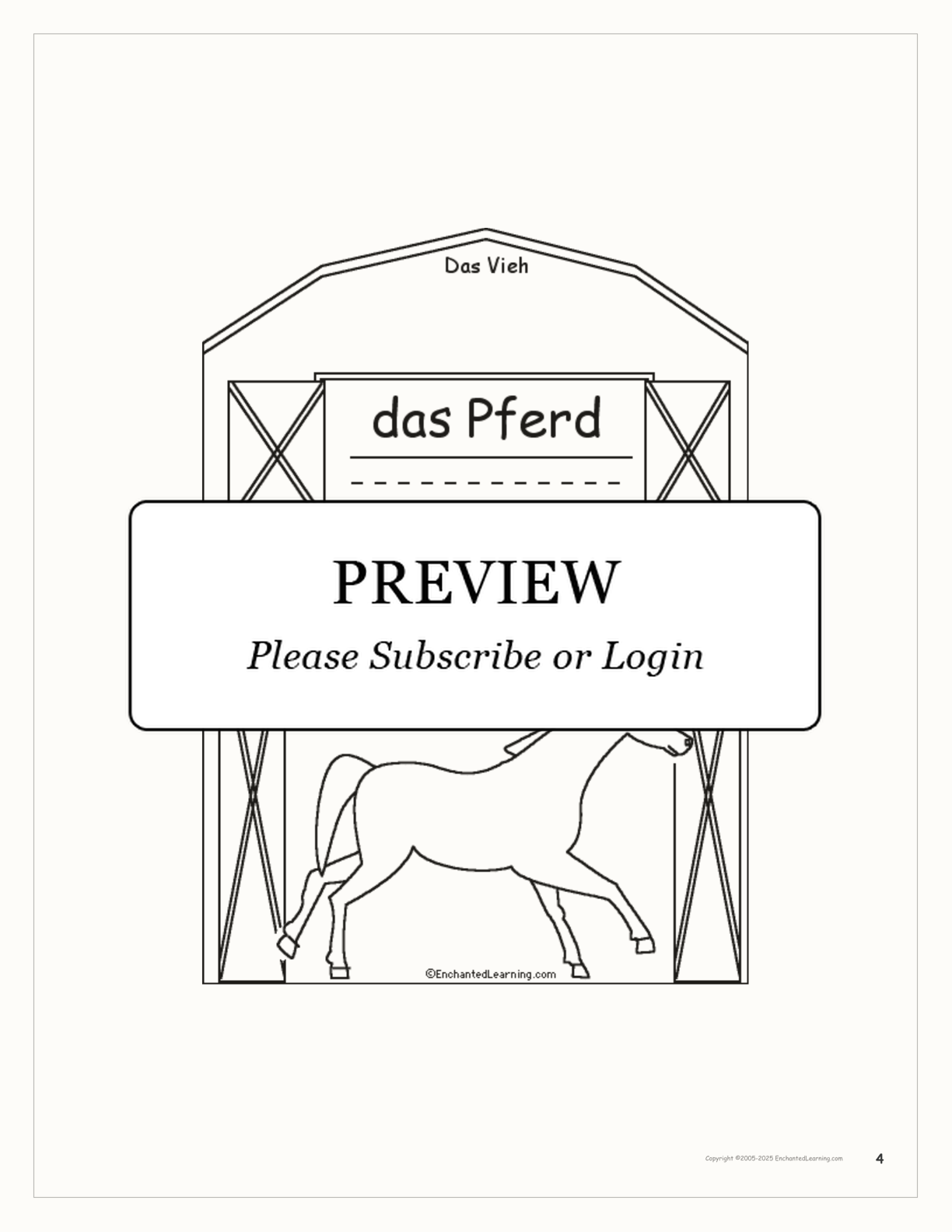 Vieh/Livestock Book interactive worksheet page 4