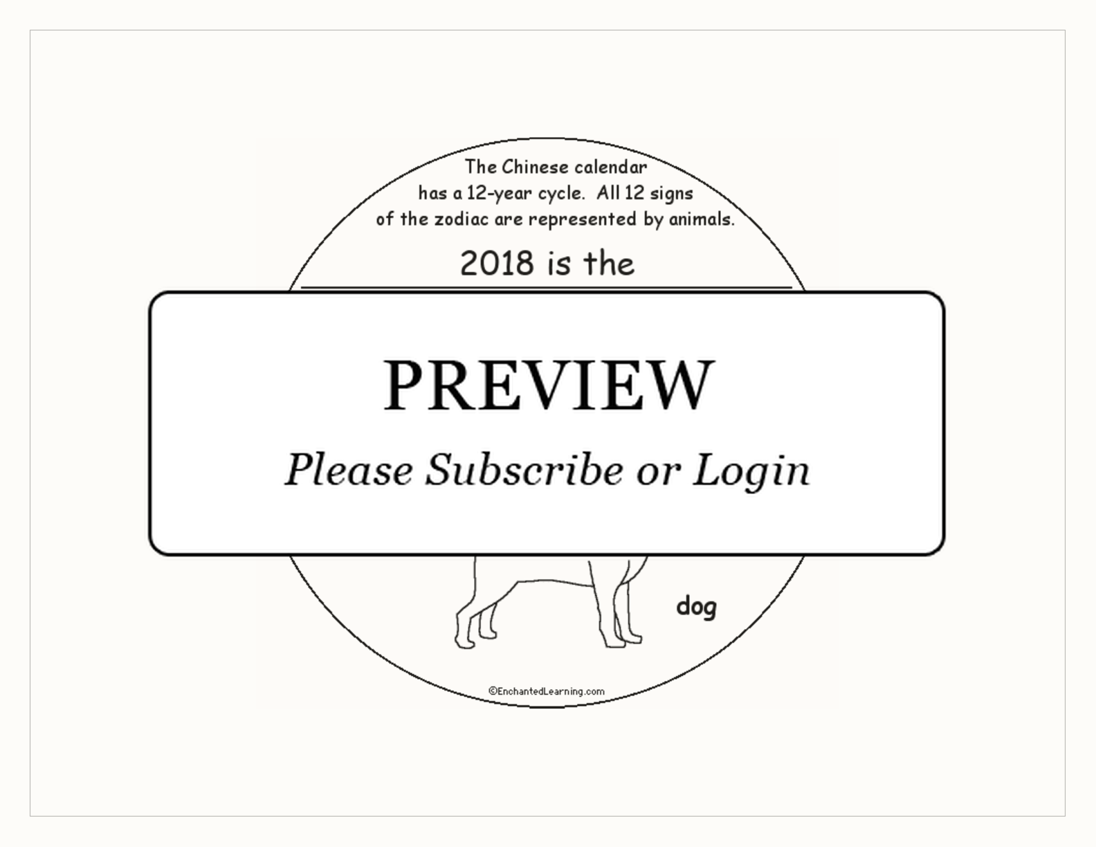 Chinese New Year Book - 2018 interactive printout page 3
