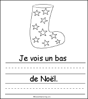 Search result: 'No&#235;l Je Vois (Christmas I See)... Early Reader Book: Stocking Page'