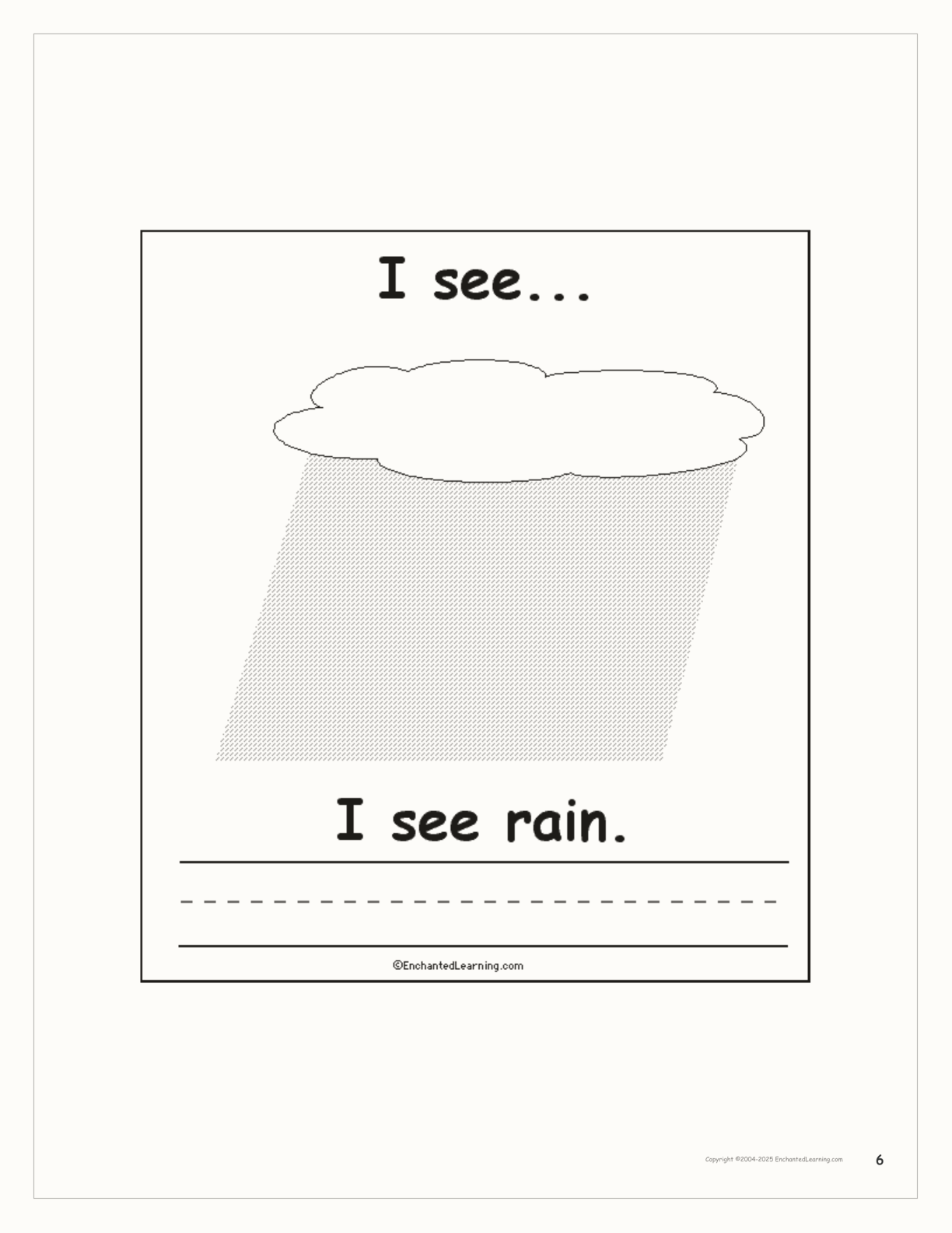 Groundhog Day, I See... Printable Book interactive printout page 6