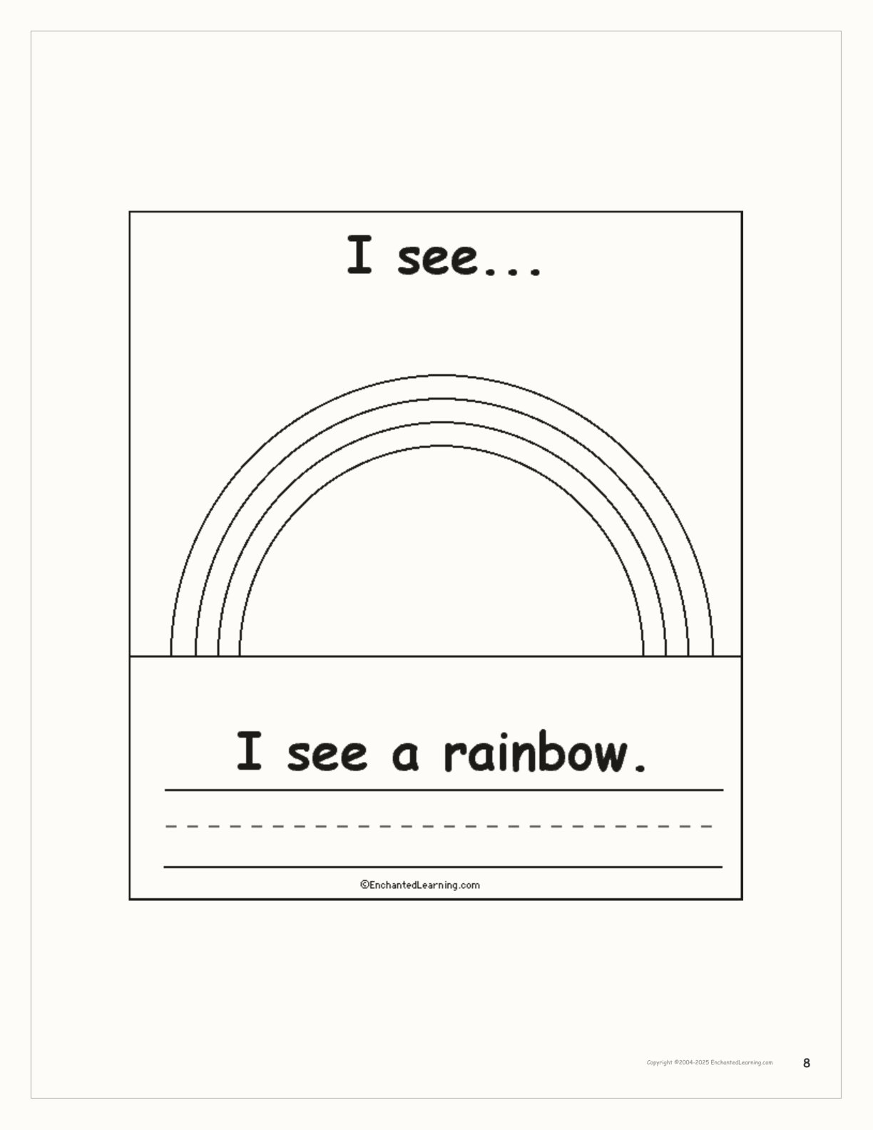 Groundhog Day, I See... Printable Book interactive printout page 8