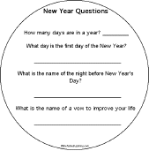 Search result: 'New Year Activity Early Reader Book: Questions Page'