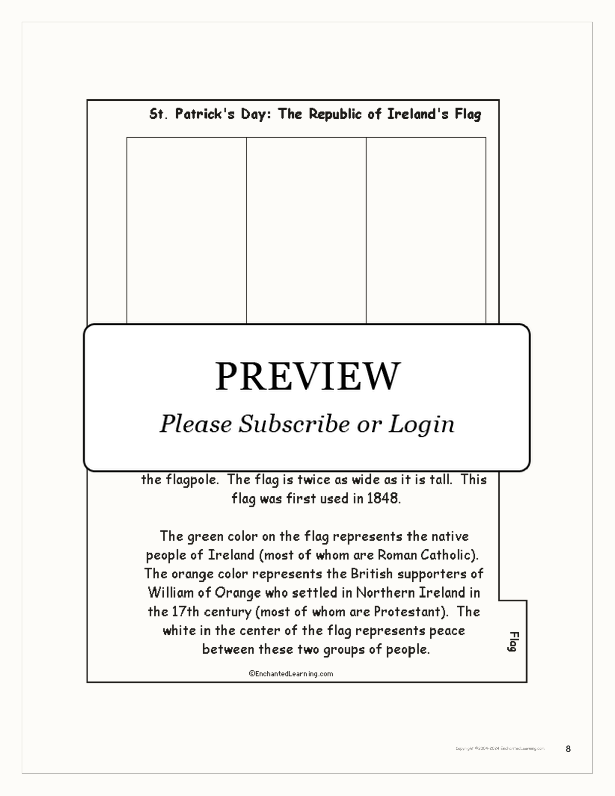 St. Patrick's Day Printable Book interactive worksheet page 8