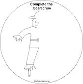 Search result: 'Thanksgiving Shape Book: Complete the Scarecrow'