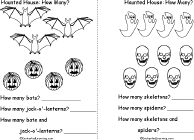 Bats, Jack-o'-Lanterns. Ghosts, Skulls