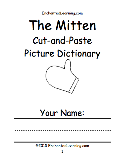Search result: 'The Mitten Cut-and-Paste Picture Dictionary - A Short Book to Print'