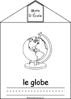 Search result: 'School Words Book in French, A Printable Book: Globe'
