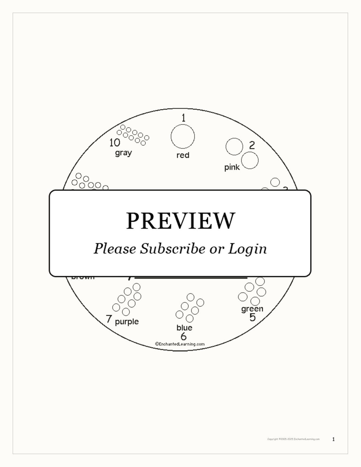 'Draw Colorful Circles' Book interactive worksheet page 1