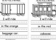 Orange Baggage Car, Red Caboose