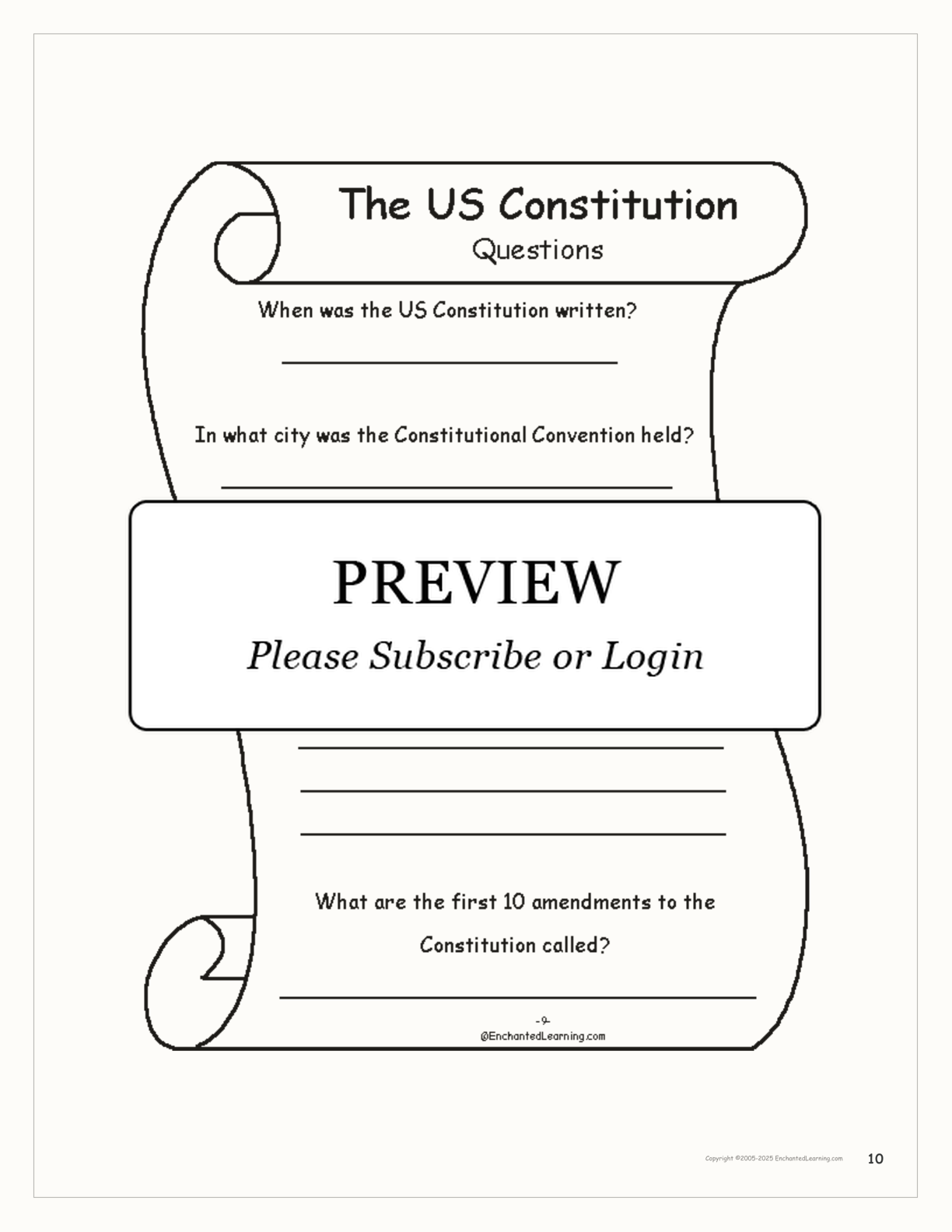 us-constitution-book-enchanted-learning