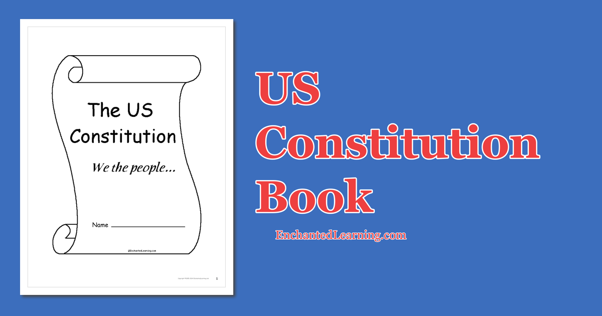 US Constitution Book - Enchanted Learning