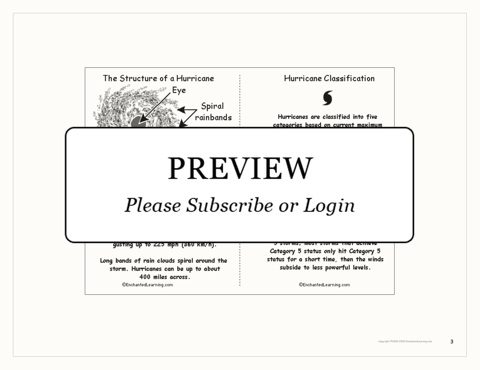 Hurricane Book interactive printout page 3