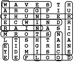 wordsearch answers