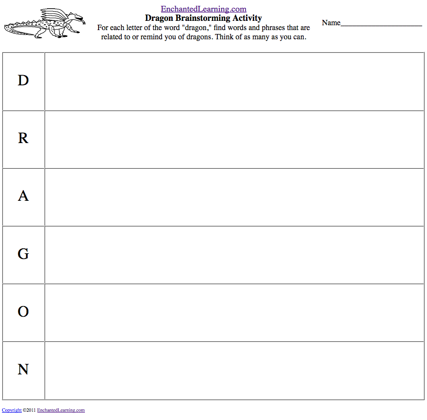 writing activities for early writers enchantedlearning com