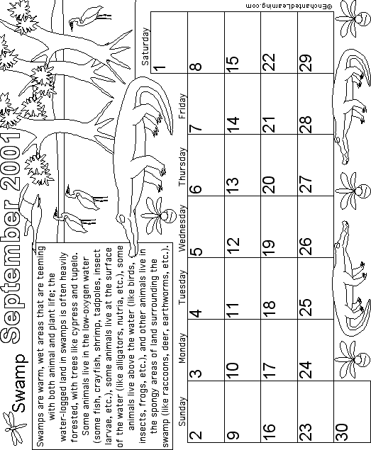 Search result: 'September Biomes Calendar 2001'