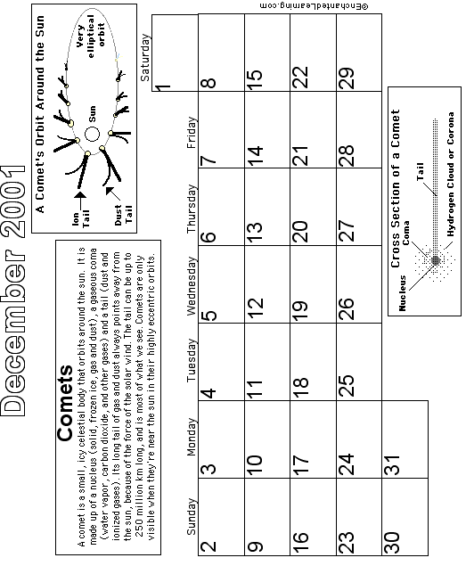 December Calendar 2001: EnchantedLearning com