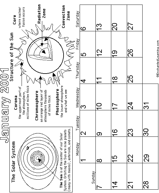 Search result: 'January Calendar 2001'