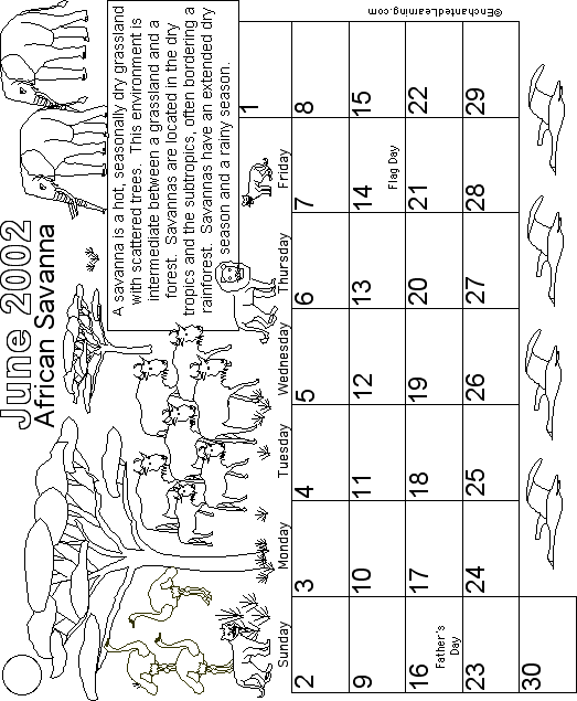 Search result: 'June Calendar 2002 Biomes'