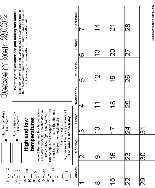 Search result: 'December Calendar 2002 -Weather'