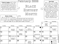 February Calendar 2008 -Black History: EnchantedLearning.com