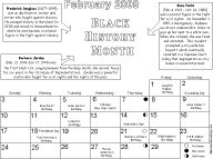 February Calendar 2013 Black History: EnchantedLearning com