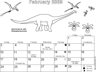 Dinosaurs 2013 sample page