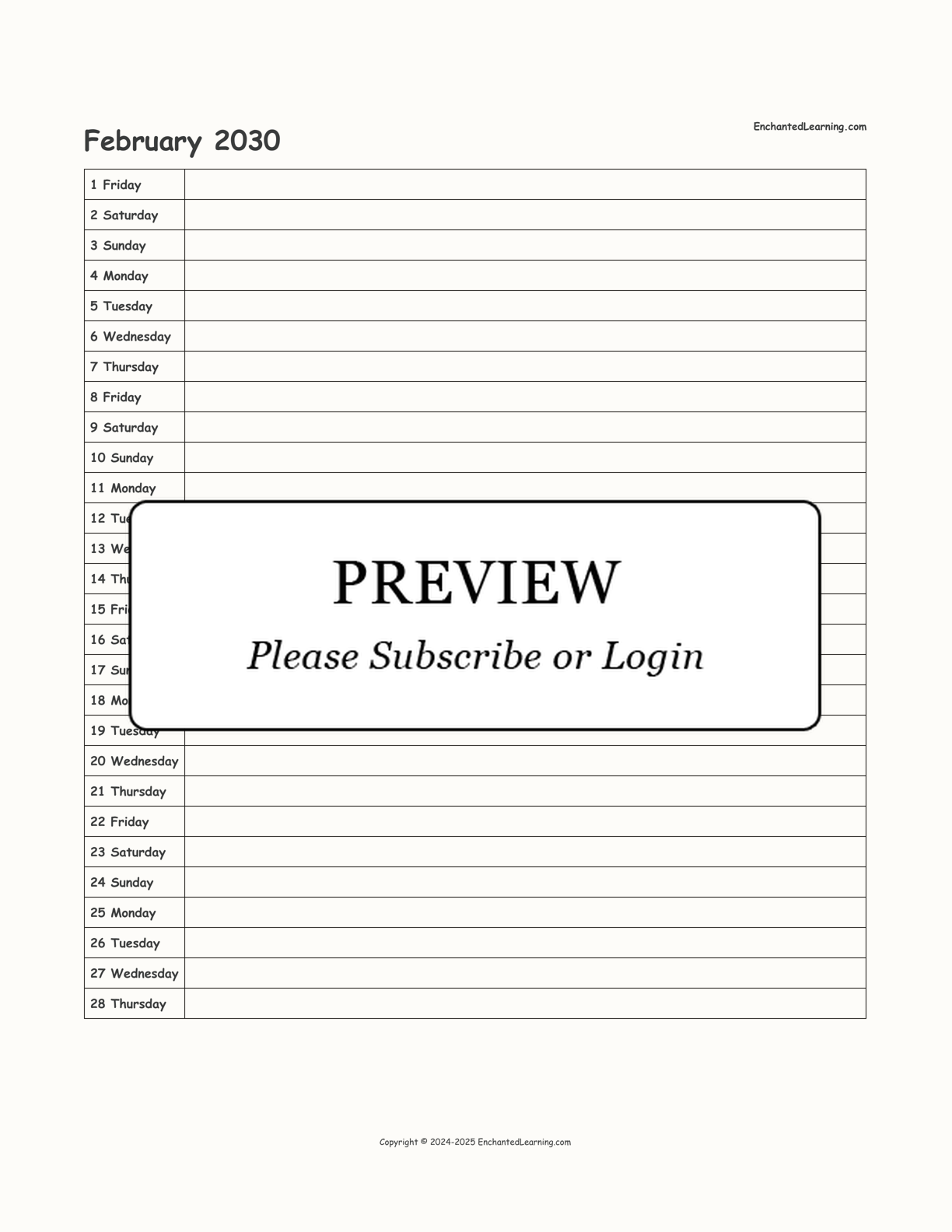 2029-2030 School-Year Scheduling Calendar interactive printout page 8