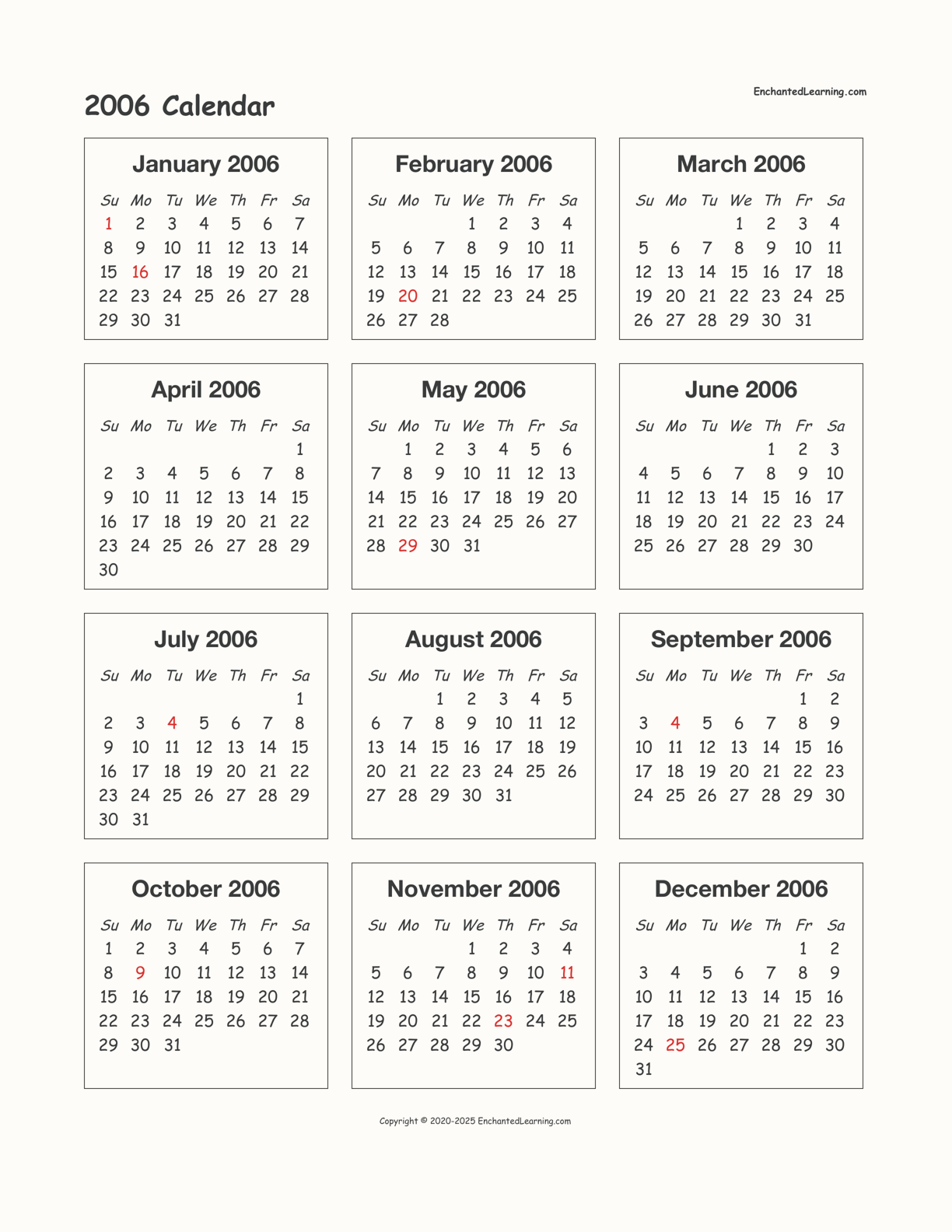 Free Printable 2006 Calendar 2024 CALENDAR PRINTABLE