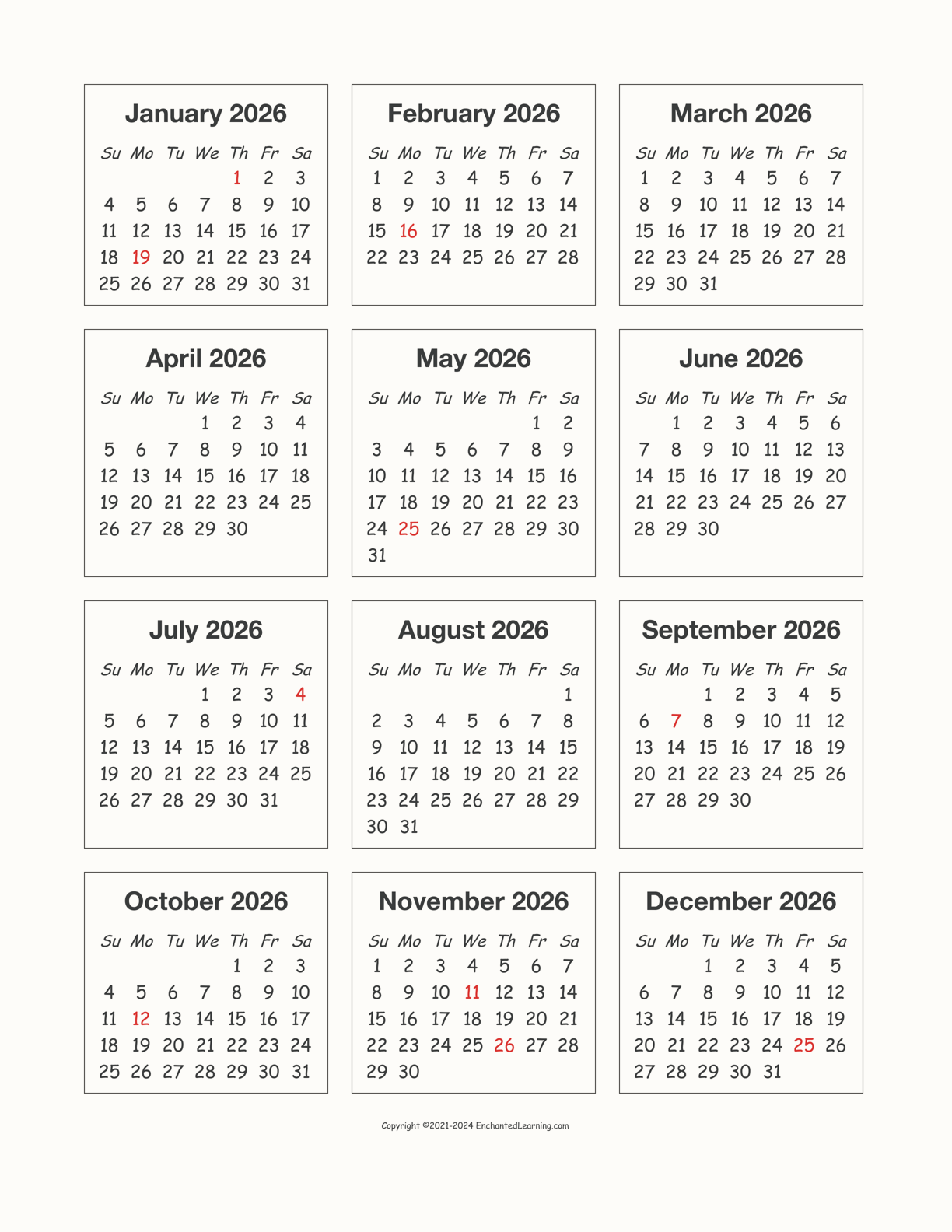 2024 Calendar 2024 Word Document Calendar 2024