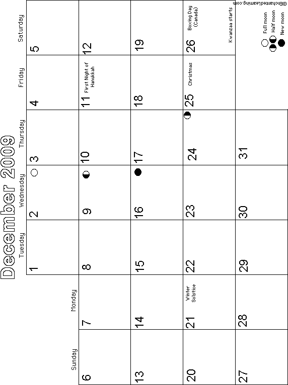 Search result: 'December Teacher's Planning Calendar 2009-2010/ Printable'