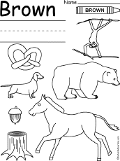 Free Coloring Pages W/Brown Kids 3