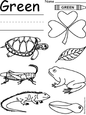 Coloring and Drawing Worksheets: Colors at EnchantedLearning.com