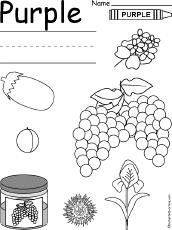 things that are purple coloring pages