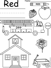 Color Worksheets at EnchantedLearning.com