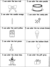 birthday object worksheet Coloring Drawing and Birthday Activities at Worksheets: